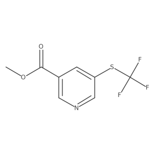 Methyl 5-((trifluoromethyl)thio)nicotinate结构式