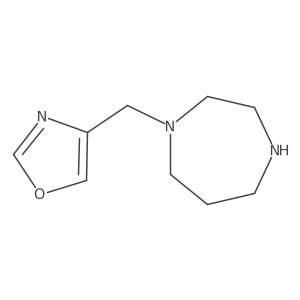 1-[(1,3-Oxazol-4-yl)methyl]-1,4-diazepane结构式