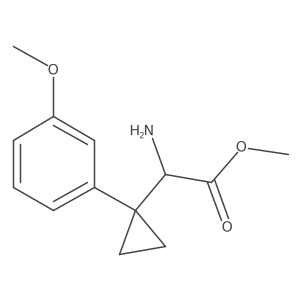 Methyl 2-amino-2-[1-(3-methoxyphenyl)cyclopropyl]acetate结构式