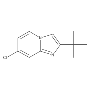 2-Tert-butyl-7-chloroimidazo[1,2-a]pyridine结构式