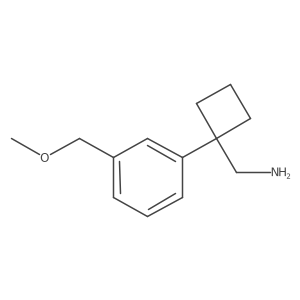 {1-[3-(Methoxymethyl)phenyl]cyclobutyl}methanamine结构式