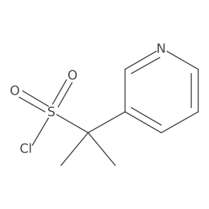 2-(Pyridin-3-yl)propane-2-sulfonyl chloride结构式