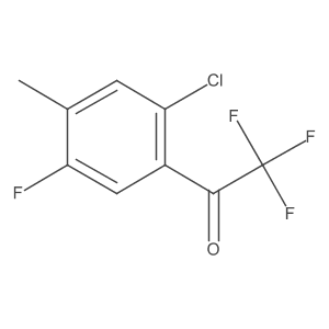 1-(2-Chloro-5-fluoro-4-methylphenyl)-2,2,2-trifluoroethanone结构式