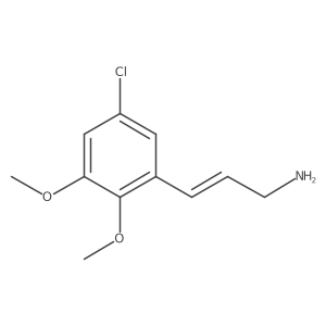 3-(5-Chloro-2,3-dimethoxyphenyl)prop-2-en-1-amine Structure