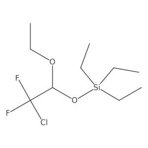 (2-Chloro-1-ethoxy-2,2-difluoroethoxy)triethylsilane Structure