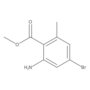 Methyl 2-amino-4-bromo-6-methylbenzoate结构式