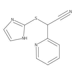 [(2-Imidazolyl)thio](pyridin-2-yl)acetonitrile Structure