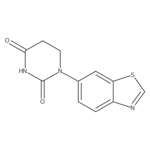 1-(1,3-Benzothiazol-6-yl)hexahydropyrimidine-2,4-dione结构式