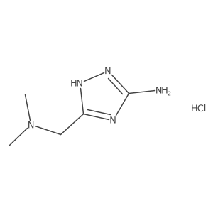 5-((Dimethylamino)methyl)-1H-1,2,4-triazol-3-amine hydrochloride结构式