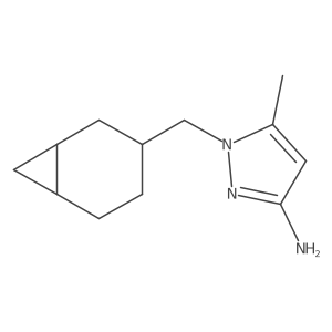 1-({bicyclo[4.1.0]heptan-3-yl}methyl)-5-methyl-1H-pyrazol-3-amine Structure