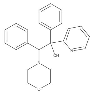 (+/-)-2-Morpholin-4-yl-1,2-diphenyl-1-pyridin-2-yl-ethanol Structure
