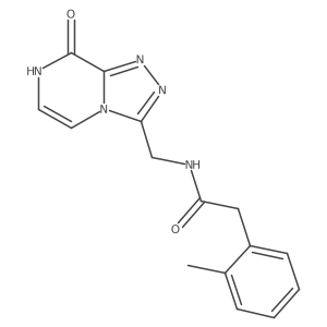 N-((8-hydroxy-[1,2,4]triazolo[4,3-a]pyrazin-3-yl)methyl)-2-(o-tolyl)acetamide结构式