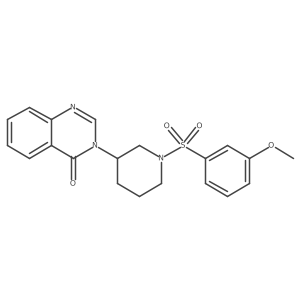 3-(1-((3-methoxyphenyl)sulfonyl)piperidin-3-yl)quinazolin-4(3H)-one结构式