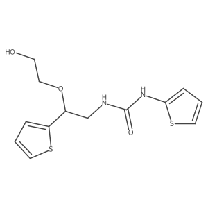 1-(2-(2-Hydroxyethoxy)-2-(thiophen-2-yl)ethyl)-3-(thiophen-2-yl)urea结构式