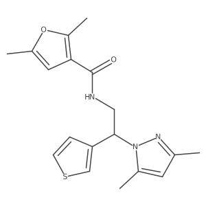 N-(2-(3,5-dimethyl-1H-pyrazol-1-yl)-2-(thiophen-3-yl)ethyl)-2,5-dimethylfuran-3-carboxamide Structure