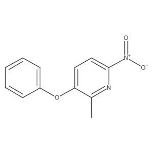 2-Methyl-6-nitro-3-phenoxypyridine Structure