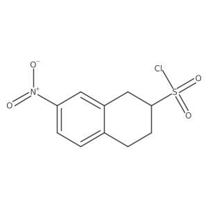7-Nitro-1,2,3,4-tetrahydronaphthalene-2-sulfonyl chloride结构式