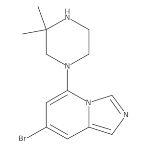 7-Bromo-5-(3,3-dimethyl-1-piperazinyl)imidazo[1,5-a]pyridine Structure