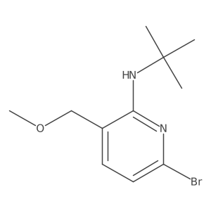 6-Bromo-N-(1,1-dimethylethyl)-3-(methoxymethyl)-2-pyridinamine Structure