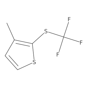 3-Methyl-2-(trifluoromethylthio)thiophene Structure