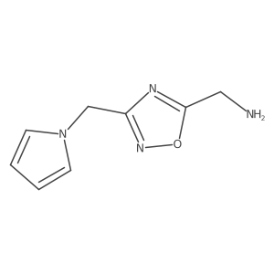 (3-((1H-pyrrol-1-yl)methyl)-1,2,4-oxadiazol-5-yl)methanamine Structure
