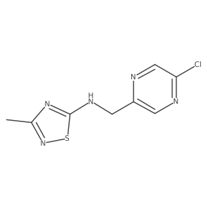 N-[(5-chloropyrazin-2-yl)methyl]-3-methyl-1,2,4-thiadiazol-5-amine Structure