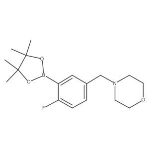 2-Fluoro-5-(morpholinomethyl)phenylboronic acid, pinacol ester Structure