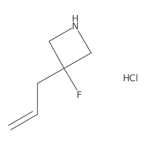 3-Fluoro-3-(prop-2-en-1-yl)azetidine hydrochloride Structure