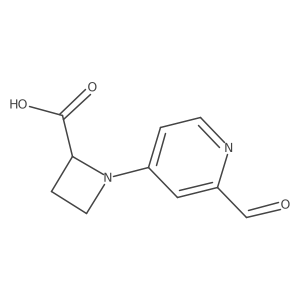 1-(2-Formylpyridin-4-yl)azetidine-2-carboxylic acid结构式