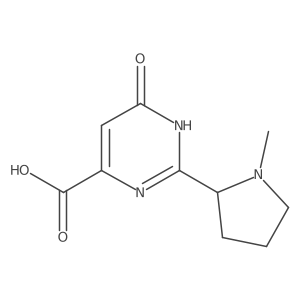 2-(1-Methylpyrrolidin-2-yl)-6-oxo-1,6-dihydropyrimidine-4-carboxylic acid Structure