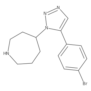 4-[5-(4-bromophenyl)-1H-1,2,3-triazol-1-yl]azepane结构式