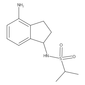 N-(4-amino-2,3-dihydro-1H-inden-1-yl)propane-2-sulfonamide结构式