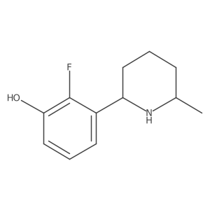 2-Fluoro-3-(6-methylpiperidin-2-yl)phenol结构式