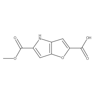 5-(methoxycarbonyl)-4H-furo[3,2-b]pyrrole-2-carboxylic acid Structure