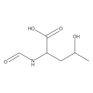 4-Hydroxy-2-formamidopentanoic acid Structure