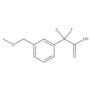 2,2-Difluoro-2-[3-(methoxymethyl)phenyl]acetic acid Structure