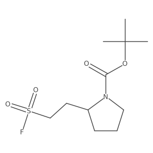 Tert-butyl 2-[2-(fluorosulfonyl)ethyl]pyrrolidine-1-carboxylate Structure