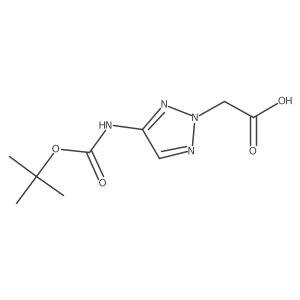 2-(4-{[(tert-butoxy)carbonyl]amino}-2H-1,2,3-triazol-2-yl)acetic acid Structure