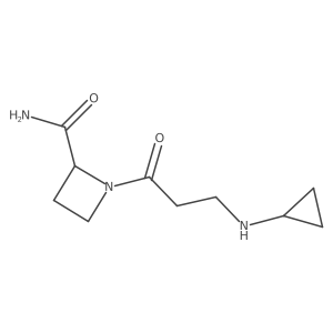 1-[3-(Cyclopropylamino)propanoyl]azetidine-2-carboxamide Structure