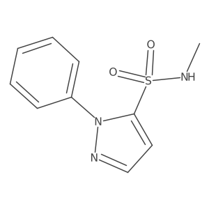 N-methyl-1-phenyl-1H-pyrazole-5-sulfonamide结构式