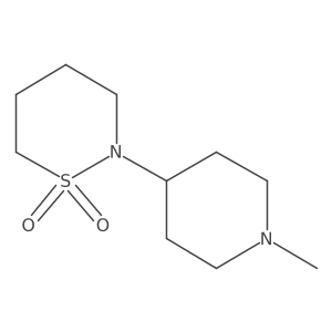 2-(1-Methylpiperidin-4-yl)-1lambda6,2-thiazinane-1,1-dione结构式