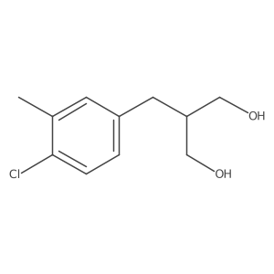 2-[(4-Chloro-3-methylphenyl)methyl]propane-1,3-diol Structure