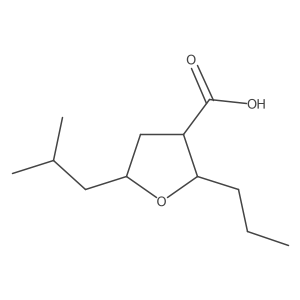 5-(2-Methylpropyl)-2-propyloxolane-3-carboxylic acid Structure