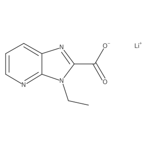 Lithium 3-ethyl-3H-imidazo[4,5-b]pyridine-2-carboxylate Structure