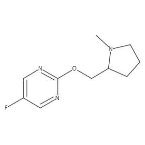 5-Fluoro-2-[(1-methylpyrrolidin-2-yl)methoxy]pyrimidine Structure