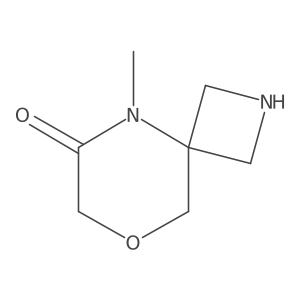 5-Methyl-8-oxa-2,5-diazaspiro[3.5]nonan-6-one结构式