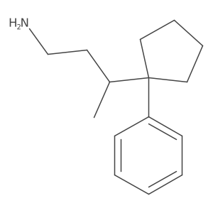 3-(1-Phenylcyclopentyl)butan-1-amine结构式