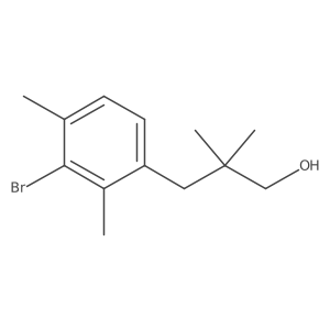 3-(3-Bromo-2,4-dimethylphenyl)-2,2-dimethylpropan-1-ol Structure