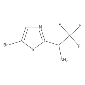 1-(5-Bromo-1,3-thiazol-2-yl)-2,2,2-trifluoroethan-1-amine Structure