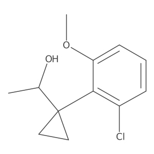 1-[1-(2-Chloro-6-methoxyphenyl)cyclopropyl]ethan-1-ol Structure